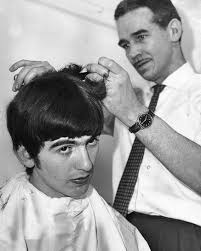 On February 6, 1964, just one day before The Beatles flew to America, George made a quick solo trip back to Liverpool. He went to check on his dad who was down