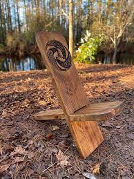 definitely a step beyond the ordinary viking chair these carved and hand painted wooden chairs are solidly built but als vikings painted wooden chairs celtic