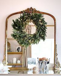 Indoor Wreath Decor Christmas Mirror Holiday Wreaths Decor