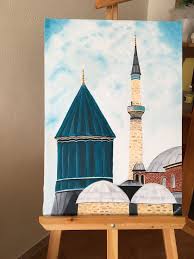 Mevlana Turbesi Yagli Boya Oil Paint Resim Resim Tablolar Panda