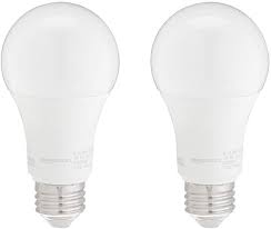 Amazonbasics 100w Equivalent Daylight Non Dimmable 10 000 Hour Lifetime A19 Led Light Bulb 2 Pack Amazon Com