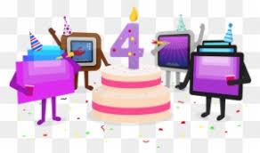 Happy 4 year work anniversary. Vector Black And White 4th Clipart 4th Anniversary Happy 4th Work Anniversary Free Transparent Png Clipart Images Download
