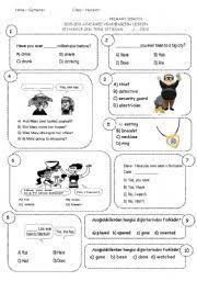 Grammar worksheets for class 2 cbse. English Exercises 2nd Grade English Test
