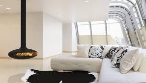 This fireplace is a perfect solution for any space. Aero Suspended Fireplace Indoor Fireplaces Beauty Fires