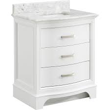Lowes bathroom vanities 30 inch. Allen Roth Tennaby 30 In White Undermount Single Sink Bathroom Vanity With Natural Carrara Marble Top Lowes Com Single Sink Bathroom Vanity Bathroom Sink Vanity White Vanity Bathroom