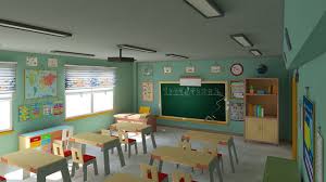 Download classroom cartoon stock photos. Cartoon Classroom 3d Model 3d Model 23 C4d Max Obj Unknown Fbx Dae 3ds Free3d