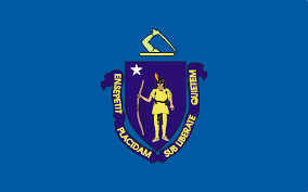 The white star has five points which are a symbol of the admission of massachusetts as the sixth state. Usa State Flags Printable Flags State Flags Flag Flag Printable