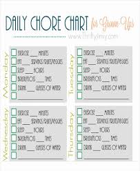 roommate chore chart template fresh 40 free charts