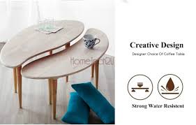Mesa de centro inspirada en la geometría del grano de café. Buy Hometech2u Bean Connected Coffee Table Online Eromman