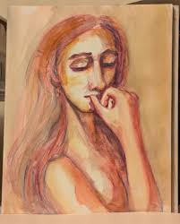 The empty-handed painter is drawing patterns