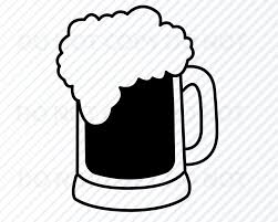 Beer 1 Svg Files For Cricut Beer Mug Vector Images Etsy In 2020 Beer Mug Clip Art Svg Files For Cricut Mug Drawing