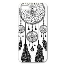 Black And White Dream Catcher Art Treasure Design Funny Dreamcatcher Black Amp White Apple Iphone 5 Best Durable Case Amazon Cell Pho Dream Catcher White Iphone Case Black And White Drawing
