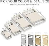 Amazon.com: CRAFTMEMORE Metal Quick Side Release Buckle ...