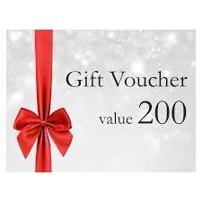 With this voucher you will let them choose their own present from procular. Gift Voucher 200