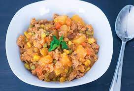 Easy Instant Pot Or Crockpot Ground Pork Casserole Mommy Kat And Kids Recipe Pork Casserole Ground Pork Casserole Pork Recipes