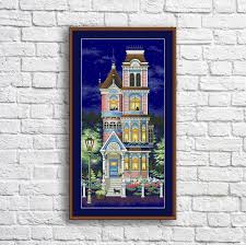 The final size of embroidery work depends on the number aida you've chosen Victorian Charm Counted Cross Stitch Pattern Victorian Home Etsy Counted Cross Stitch Patterns Counted Cross Stitch Cross Stitch