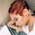 Black Woman Red Finger Waves