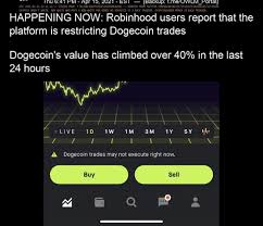 It was created by jackson palmer and billy markus to satirize the growth of altcoins by making the doge internet. I Actually Watch Doge On Robinhood Because The Live Price Action It Was Restricted For About 2 Hours Dogecoin