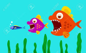 Big Fish Eat Little Fish. Vector Illustration. Royalty Free Cliparts,  Vectors, And Stock Illustration. Image 100477765.