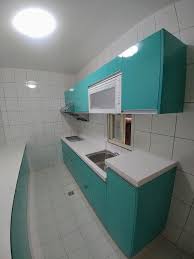 廚具介紹這套一字型廚具客戶位於桃園大園整套長度約300公分最右側做一只加高瓦斯桶櫃在廚具對面留插座做 home decor decor bathtub