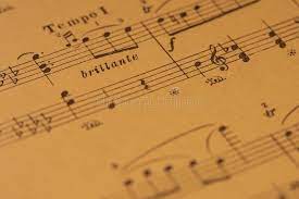 When i was a piano student, we simply drilled the italian definitions of tempo and expression markings. Sheet Music With Tempo And Expression Marks Stock Image Image Of Notation Chords 127905453