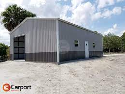30x46 Metal Garage Buy Enclosed Metal Garage Garage Door Design Metal Shop Building Metal Garages