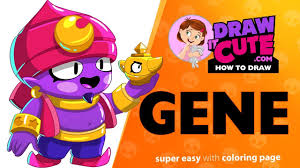 He can take out barley, brock, colt, crow, dynamike, piper, ricochet and spike in only 3 hits. How To Draw Gene Brawl Stars Super Easy Drawing Tutorial With A Coloring Page Youtube