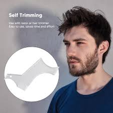 Sakal Kılavuzu Stencil Şablon Seti, Sakal Şekillendirici Kırpma Aracı  Taşınabilir 4 Adet Berber Kalem Fırçası Ile Salon Için (WHITE) :  Amazon.com.tr: Kişisel Bakım ve Kozmetik