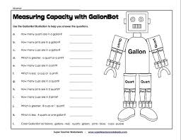 Measuring Capacity With Gallonbot W13 Teaching Math Homeschool Math Math Work