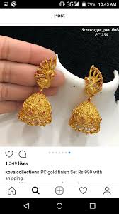 Pin By Rekha Suresh On Gold Gold Earrings Designs Gold Jewelry Fashion Gold Jewellery Design Necklaces
