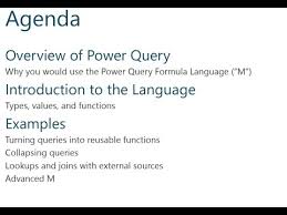 The Power Query Formula Language Youtube