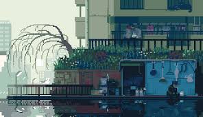 Nostalgic Gifs Of Everyday Life In Japan Animated By Yuuta Toyoi Pixel Art Games Pixel Animation Pixel Art