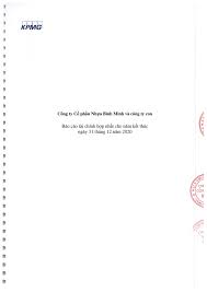 Công ty Cổ phần Nhựa Bình Minh và công ty con - Báo cáo tài chính ...