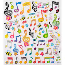 They sparkled just like we pictured in our mind. Aim Floral Music Note Stickers Music Arts