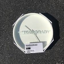 Ikea Markerad Off White Virgil Abloh Clock Temporary Art Fashion Home Garden Homedcor Clocks Ebay Link Off White Virgil Abloh Clock Led Wall Clock