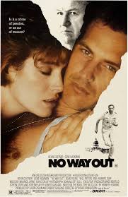 WASHINGTON DC NEO-NOIR. “No Way Out” (1987) directed by Roger Donaldson and  starring Kevin Costner and Gene Hackman. This is a remake of the film noir  The Big Clock (1948) and is