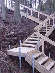 Outdoor stair landings on hill. 11 Best Stairs On The Steep Ideas Sloped Backyard Outdoor Stairs Hillside Landscaping