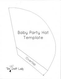 Baby Party Hats And Free Printable Template Party Hat Template Party Hats Diy Party Hat 1st Birthday