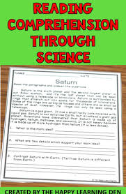 Reading Comprehension With Science Integration Is Easy With These High Interes Reading Comprehension Reading Informational Texts Reading Comprehension Passages