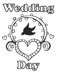 17 Wedding Coloring Pages For Kids Who Love To Dream About Their Big Day Wedding Coloring Pages Wedding With Kids Free Wedding Printables