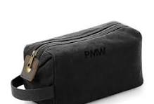 Personalised Waxed Canvas Wash Bag for Men, Embroidered Wash ...