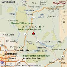 Tonto Basin Arizona Map Tonto Basin, Arizona Area Map & More