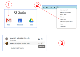 On the main meeting menu (either meeting, meeting occurrence or meeting series ), in the actions group, click forward > forward. Google Mail How To Convert Email To Google Calendar Event Cedarville University