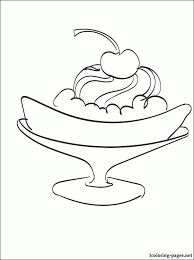 This banana split sandwich is an alteration on a recipe sent home from my son's daycare. Banana Split Coloring Page Coloring Library