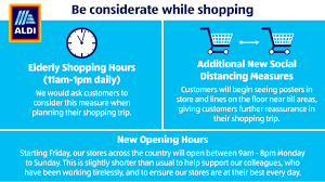 We did not find results for: Aldi Ireland On Twitter Update From Friday Our Stores Will Be Opening Between 9am 8pm To Allow Our Team To Replenish And Restock Stores With All Your Daily Essentials We Re Also