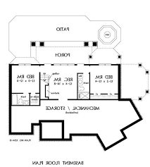 Basement Floor Plan Of The Silvergate House Plan Number 1254 D House Plans Basement Floor Plans How To Plan