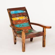 Patio Furniture Reclaimed Teak Adirondack Style Chair Made Balcony Furniture Set Bali Furniture Backyard Furniture