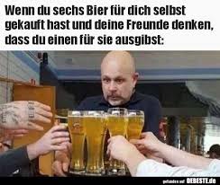 Wenn Du Sechs Bier Fur Dich Selbst Gekauft Hast Und Deine Lustige Bilder Spruche Witze Echt Lustig Bier Lustig Lustige Humor Bilder Bier