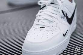 More information about nike air force 1 07 lv8 shoes including release dates, prices and more. Nike Air Force 1 07 Lv8 Utility White White Black Tour Yellow Aj7747 100