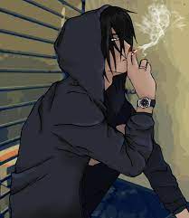 Depressed anime guy with cigarette. Lives On White Paper On Twitter Ace S Post What Is The Meaning Of Time If Your Entire Life Runs On It Ace Mylife Blackhair Darkhair Piercings Anime Art Deviantart Edits Korean Ulzzang Boy Cute Lowp